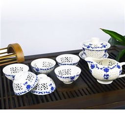 厂家直销盛宴 水晶玲珑茶具套装，8头玉瓷泡茶器于流动茶香中绽放时光之美