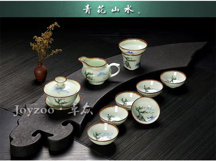窑变青瓷的当代温度 卓众陶瓷手绘茶具的美学与市场嬗变